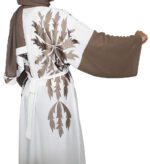 Kimono une pièce blanc et marron – Image 8