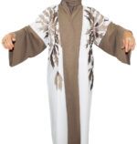 Kimono une pièce blanc et marron – Image 7