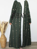 Abaya ensemble Aztèque vert Kaki