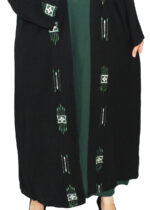 Kimono ensemble noir et vert – Image 8