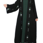 Kimono ensemble noir et vert