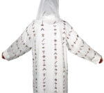 Abaya ensemble Aztèque en blanc – Image 6