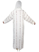 Abaya ensemble Aztèque en blanc – Image 5