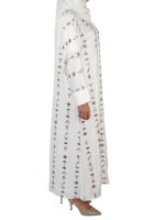 Abaya ensemble Aztèque en blanc – Image 4
