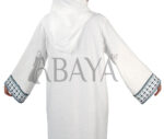 Abaya Kimono 2 pièces en bleu et blanc – Image 7