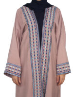 Abaya Kimono 2 pièces en nude et bleu nuit – Image 2