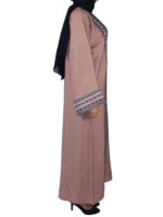 Abaya Kimono 2 pièces en nude et bleu nuit – Image 3