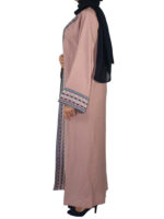 Abaya Kimono 2 pièces en nude et bleu nuit – Image 4