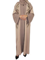 Kimono Nude avec Foulard et Ceinture – Image 2