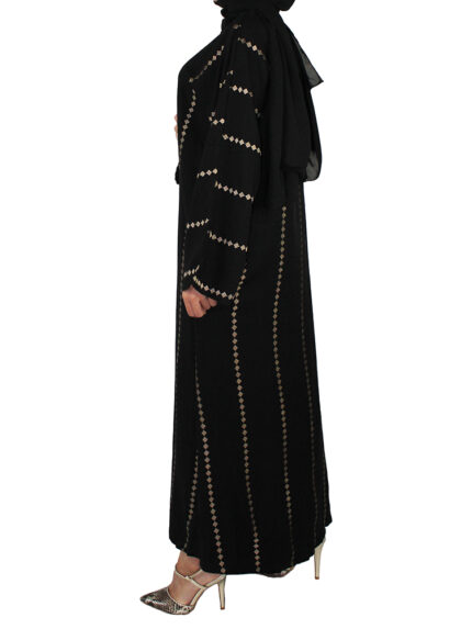 Chic Abaya Kimono 2 pièces en noir