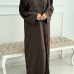 Magnifique Abaya en marron foncé