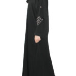 Abaya dubai noire perlée