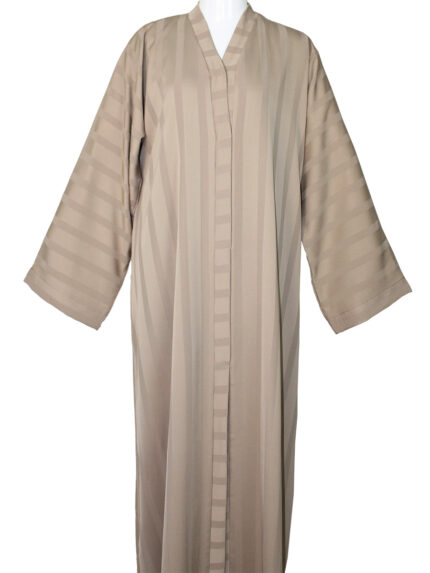 Magnifique Abaya simple en beige