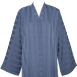 Abaya bleu simple et élégante