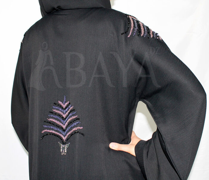 Abaya dubai noire perlée