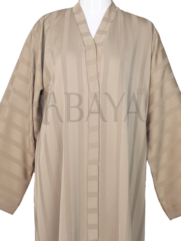 Magnifique Abaya simple en beige