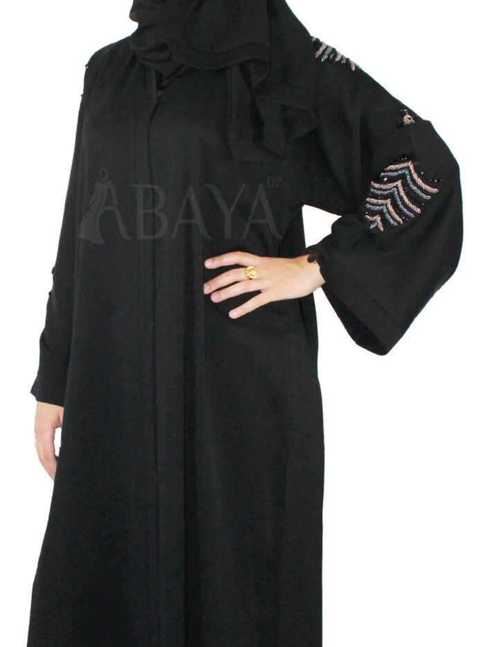 Abaya dubai noire perlée