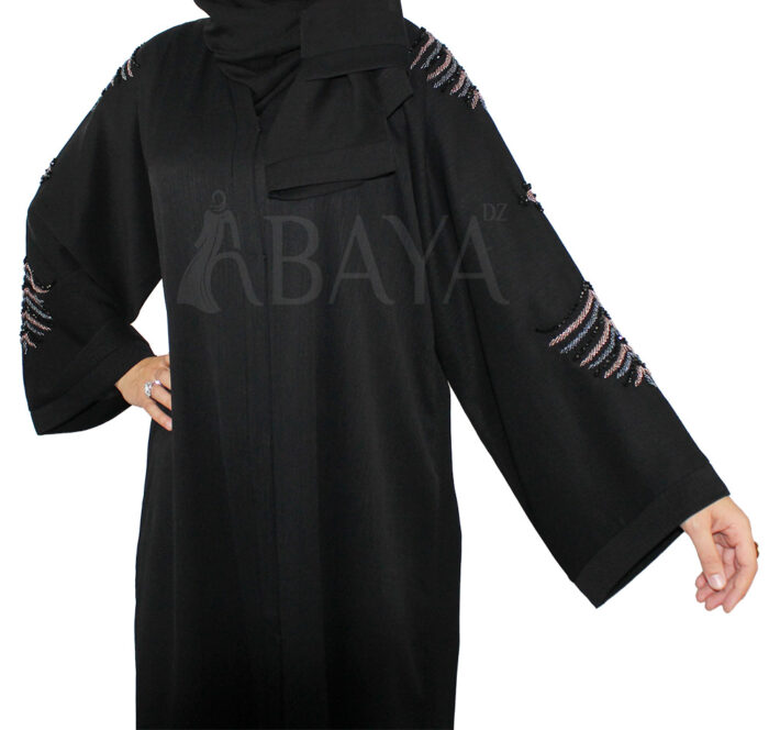 Abaya dubai noire perlée