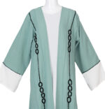 Kimono 2 pièces perlés en bleu