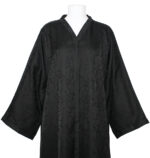 Abaya noire fluide avec un tissu