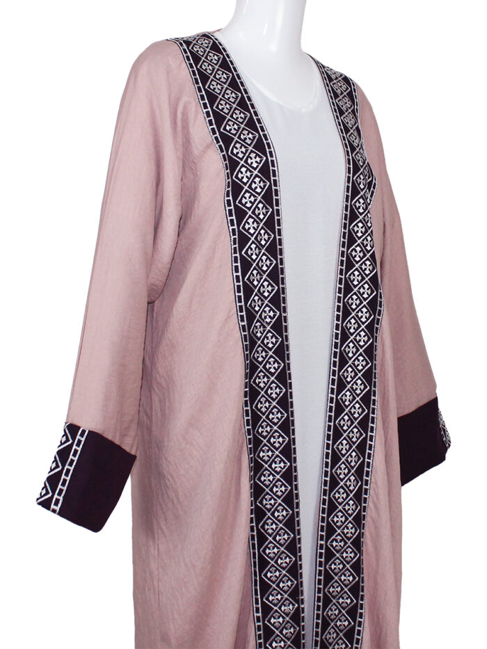 Abaya Kimono 2 pièces en nude