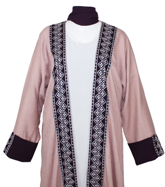 Abaya Kimono 2 pièces en nude