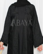 Abaya Kimono avec robe en noir simple et élégant