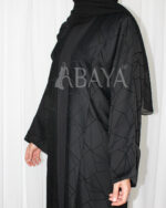 Abaya Kimono avec robe en noir simple et élégant