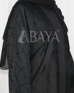 Abaya Kimono avec robe en noir simple et élégant