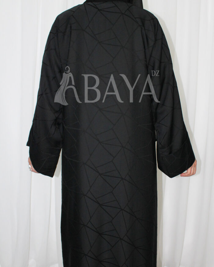 Abaya Kimono avec robe en noir simple et élégant