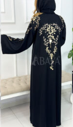 Abaya Dubai Nidah avec broderie en petites fleurs