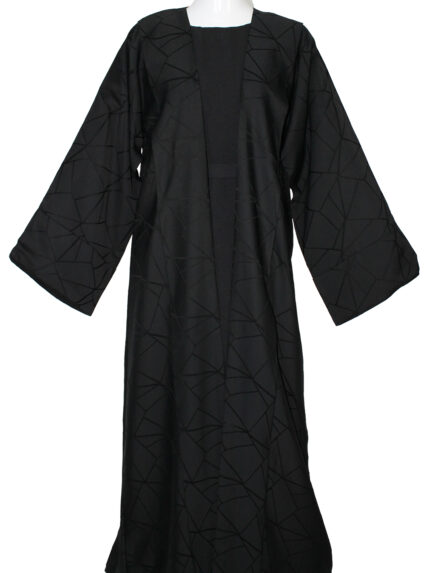 Kimono avec robe en noir simple et élégant