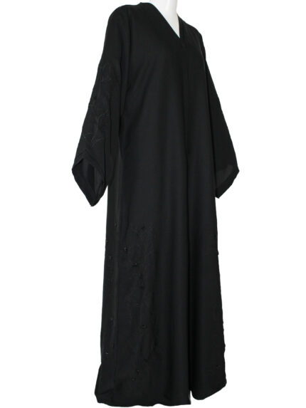 Abaya noire modeste en Nida