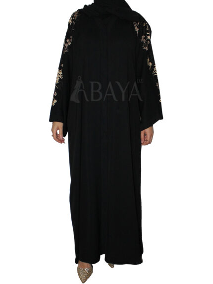 Abaya Dubai chic en Nidah avec broderie en petites fleurs