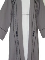Abaya Kimono ensemble en deux pièces en gris