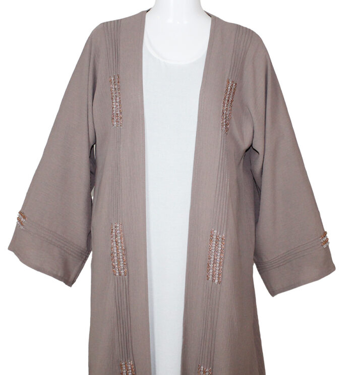 Kimono ensemble en deux pièces en beige