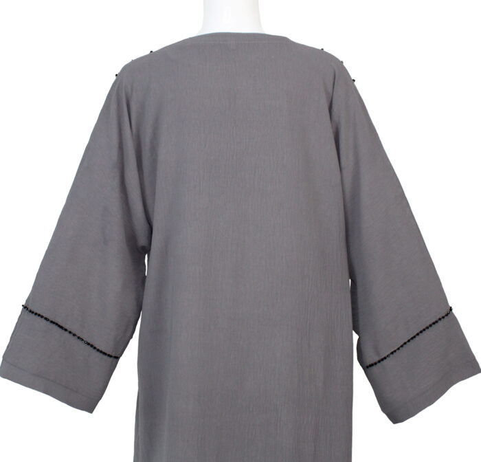 Abaya Kimono ensemble en deux pièces en gris