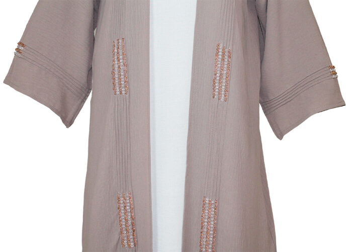 Kimono ensemble en deux pièces en beige