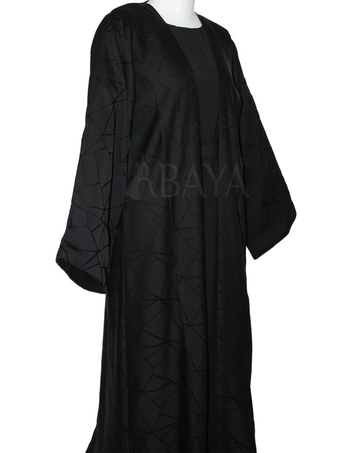 Kimono avec robe en noir simple et élégant