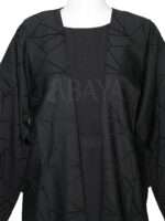 Abaya Kimono avec robe en noir simple et élégant