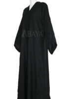 Abaya noire modeste en Nida