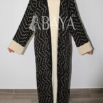 Chic Abaya Kimono 2 pièces en noir