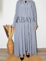 Abaya UMBRELLA – Coupe évasée et détails dorés