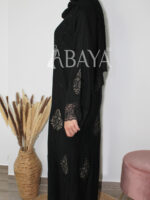 Sublime abaya avec finition en dentelle