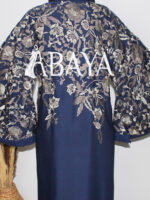 Abaya Bleu Luxe en Tissu Nida : Élégance et Confort pour Vos Fêtes