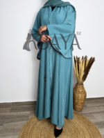 Abaya UMBRELLA ave coupe évasée en blue