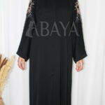 Abaya Noire avec Détails en Perles : L’Essence du Chic - Abayadz