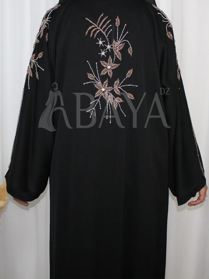 Abaya Noire avec Détails en Perles : L’Essence du Chic - Abayadz
