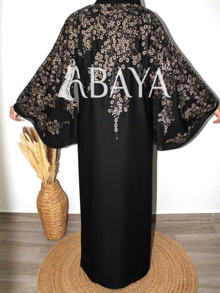 Abaya Sublime en Tissu Nida pour Vos Fêtes - AbayaDZ
