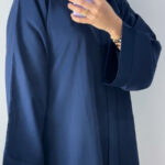 Abaya Bleu en Nidah Soyeux – Simple et Confort